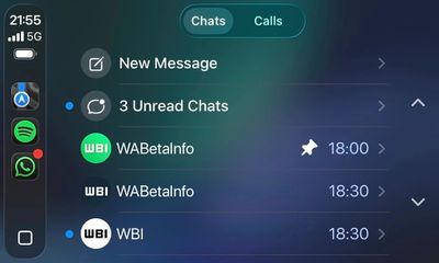 Revamped WhatsApp CarPlay Beta