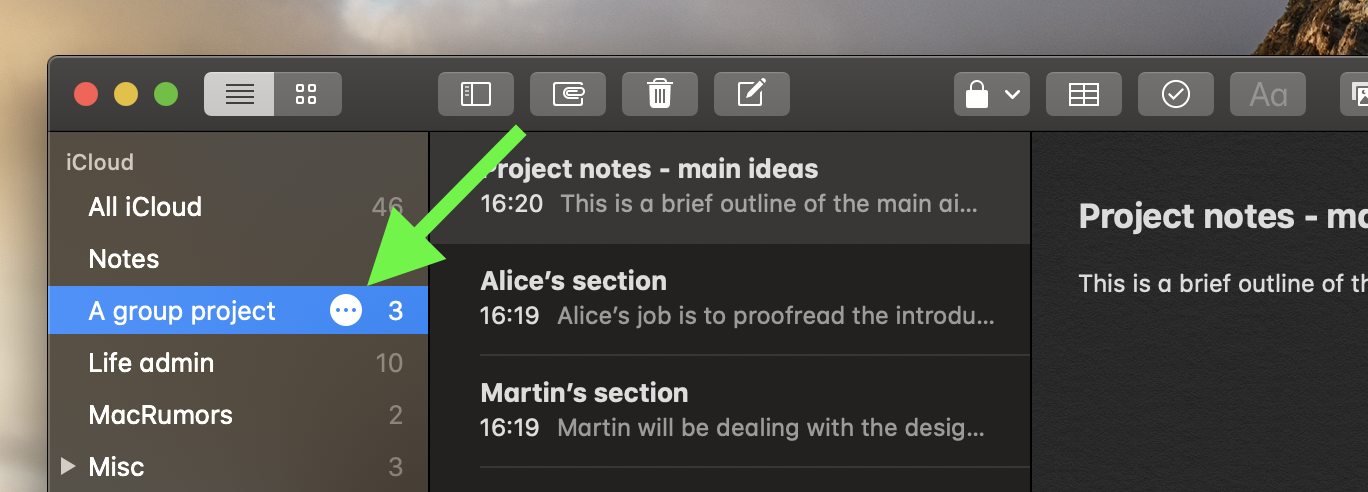 How to Share Folders in the Notes App on Mac - MacRumors
