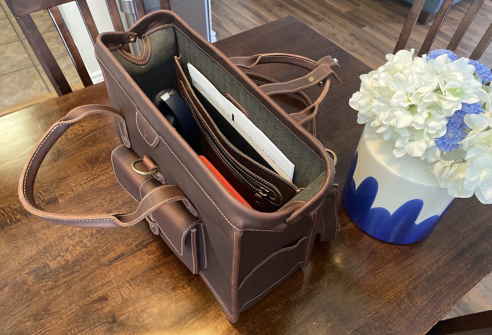 gladstone leather briefcase