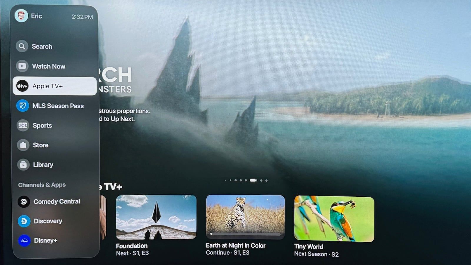 Die Apple TV App bietet eine überarbeitete Navigation in tvOS 17.2