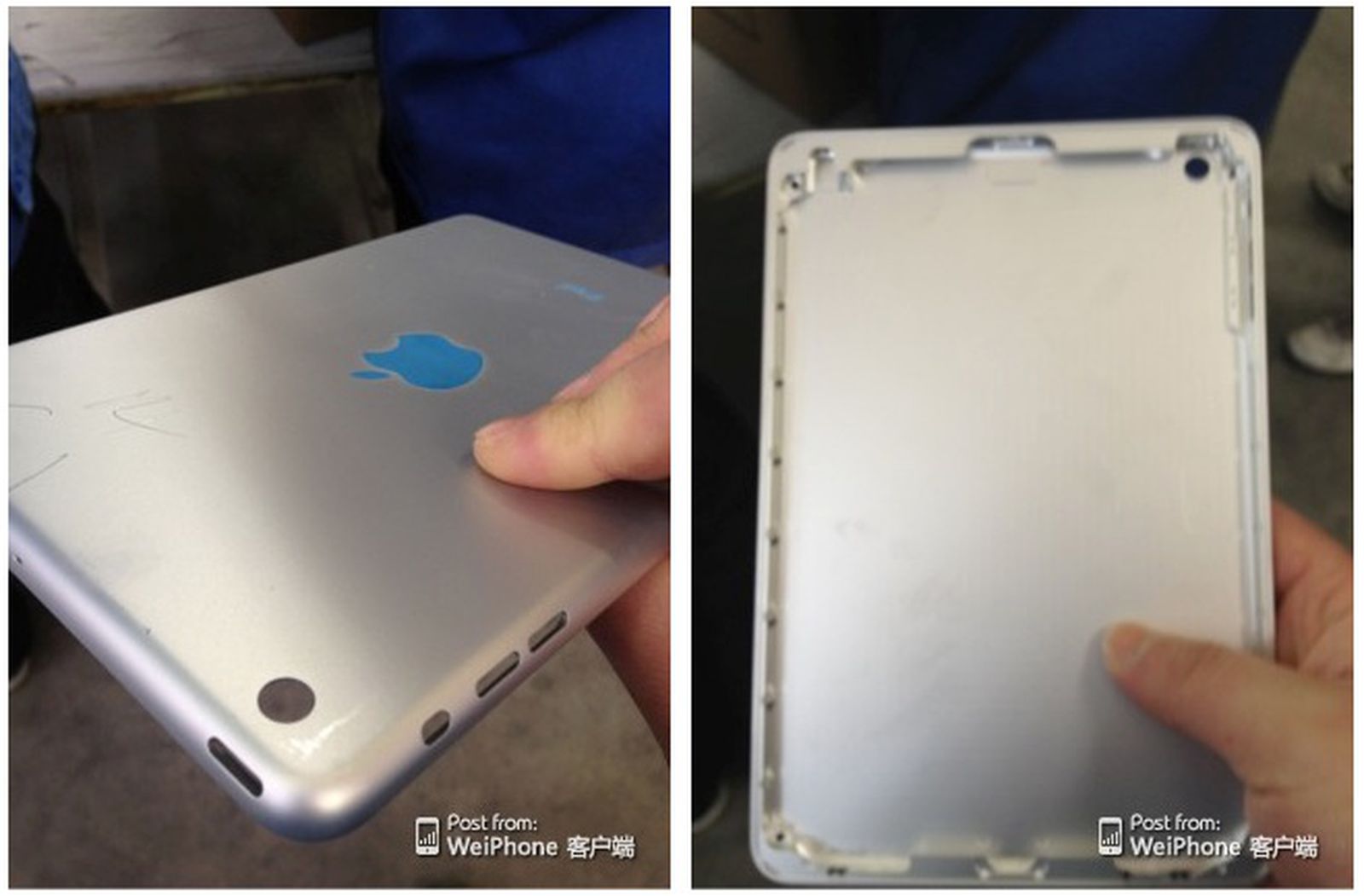 Possible Photos of SecondGeneration iPad Mini Rear Shell Surface