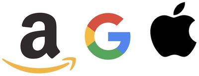 amazon google apple logos