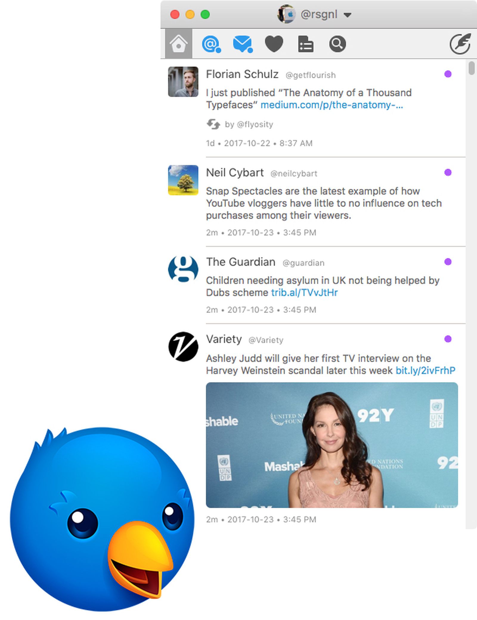 Twitterrific for Mac Updated With Pinned Timeline Option and Muffle  Management - MacRumors