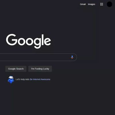 google dark theme