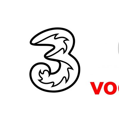 Three and Vodafone Logo Article