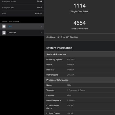 ipadpro2020geekbench