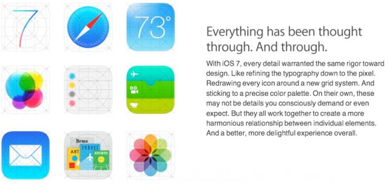 Alternate Icons on iOS 7 Website Likely Old Marketing Material - MacRumors