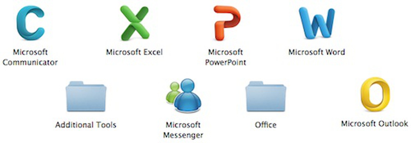 microsoft office for mac new icons