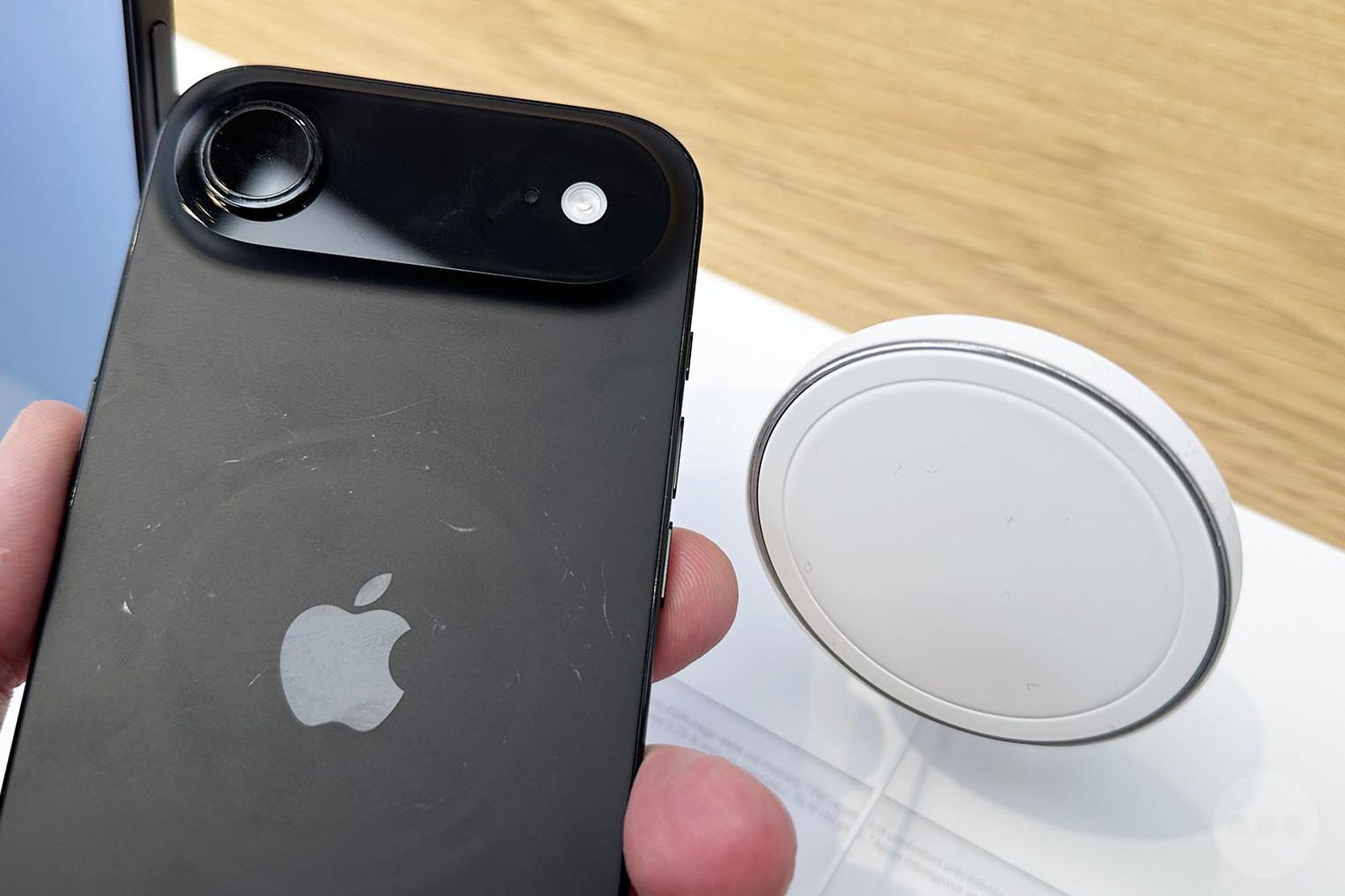 Close-up of MagSafe silicone protective ring