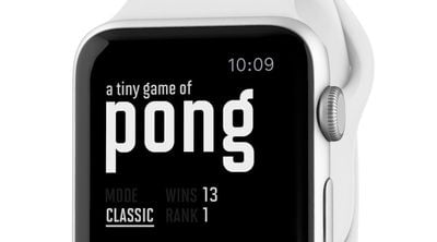 a tiny game of pong apple watch