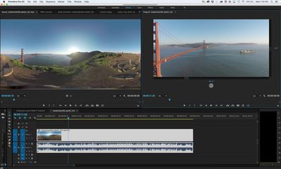 Adobe CC VR video editing