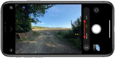 camera aspect ratio on iphone 11