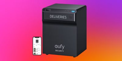 pink eufy delivery box