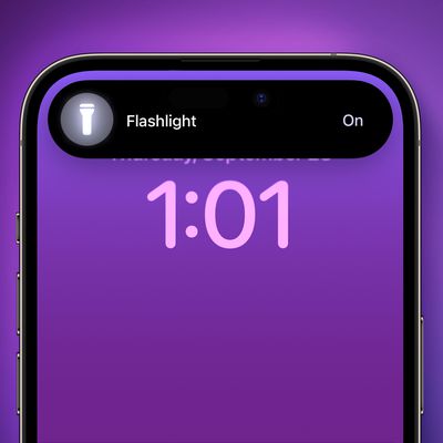 iOS 17 Flashlight Dynamic Island Feature