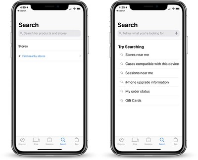 Apple Store App for iOS Gains Voice Search - MacRumors