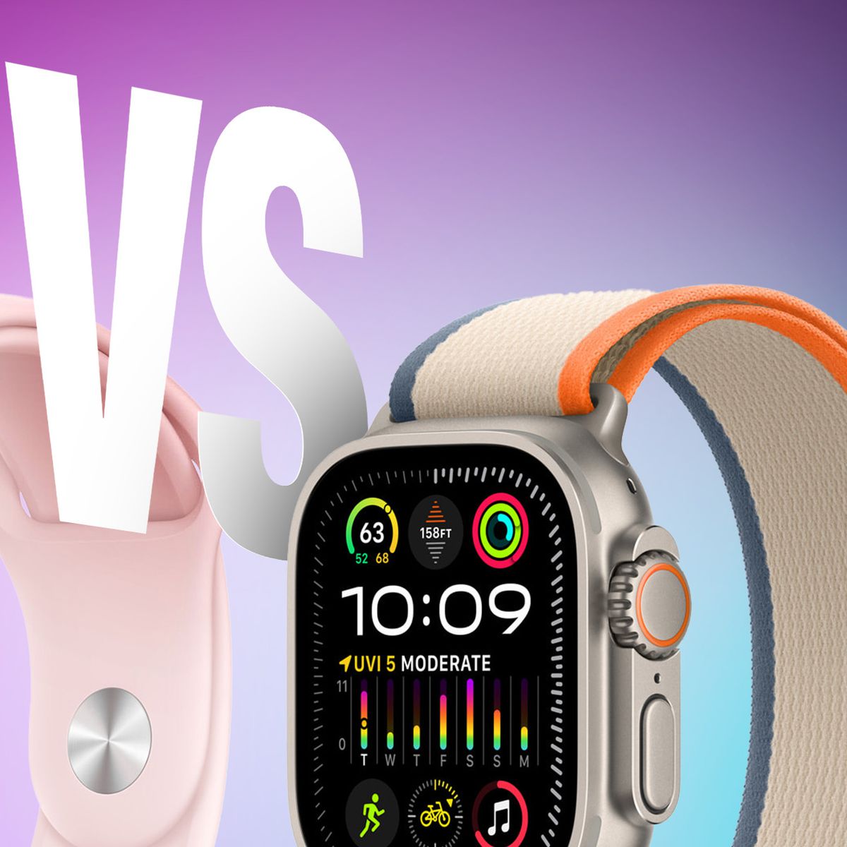 Apple Watch Series 9 (Gold) vs Apple Watch Ultra 2 (Titanium) - KEY  Differences! 