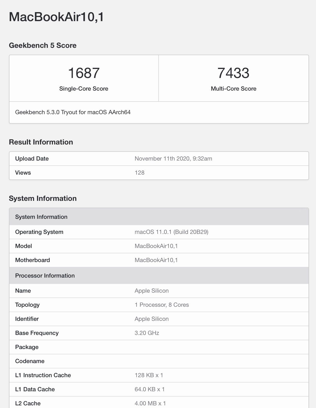 Apple Silicon M1 Chip in MacBook Air Outperforms High-End 16-Inch ...