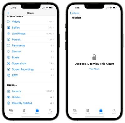 photos locked albums ios 16