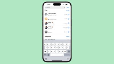 Call history search in the Phone app for iOS 18