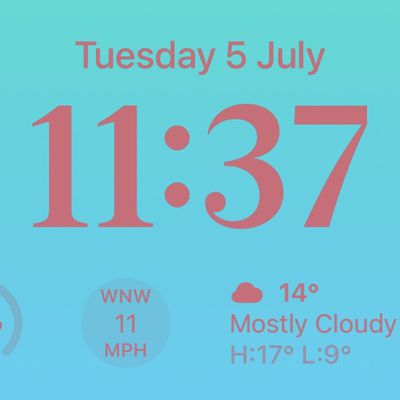 weather lock screen widgets