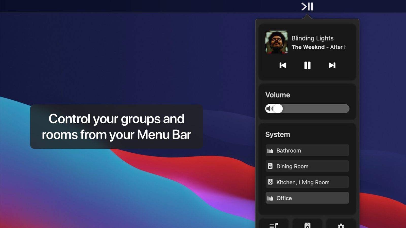 Indflydelsesrig Tæmme leder Menu Bar Controller App for Sonos Speakers Updated for macOS 11 - MacRumors