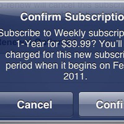 in app subscription dialog box