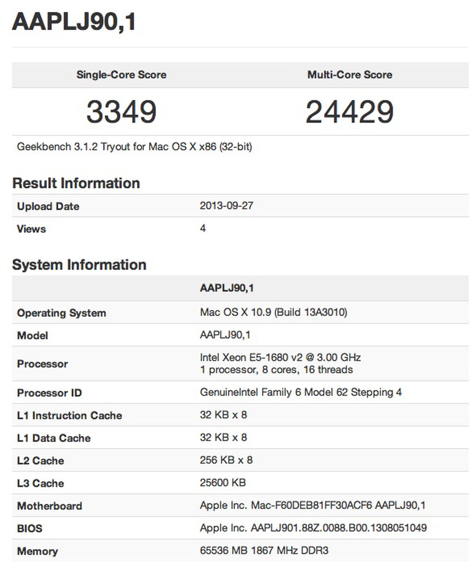 macです。① Apple's New 8-Core Mac Pro Shows Up in Benchmarks - MacRumors