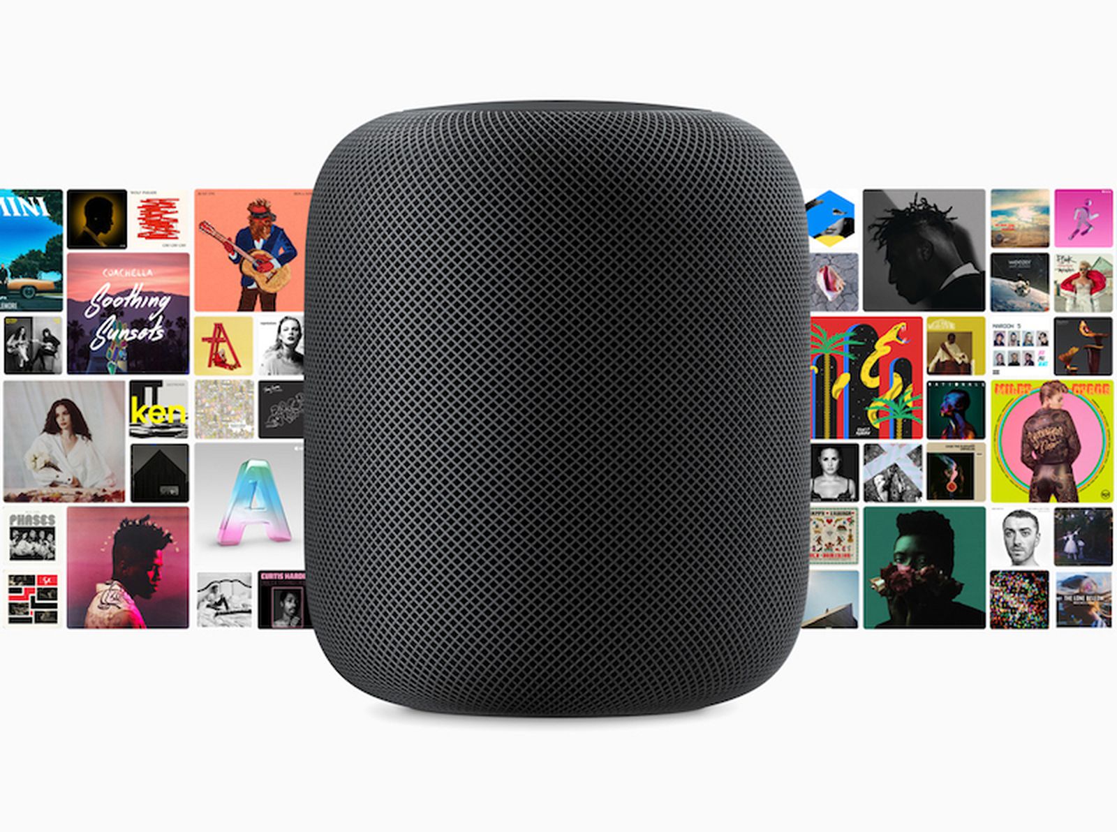 Which music services are supported on the HomePod?