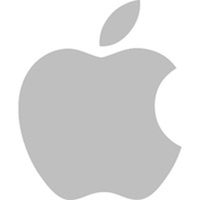 apple logo gray