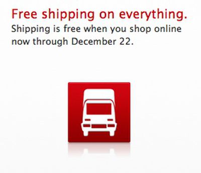 apple online free shipping holiday 2011