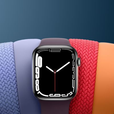 Apple Watch Series 7 Rainbow Crop Blue