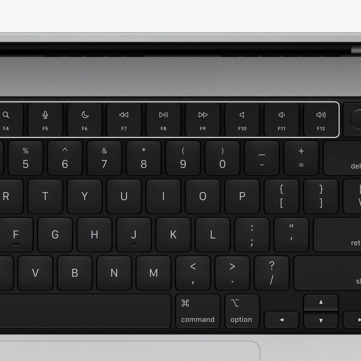 New MacBook Pro Keyboard Has All-Black Design, Keys, and Touch ID Ring MacRumors