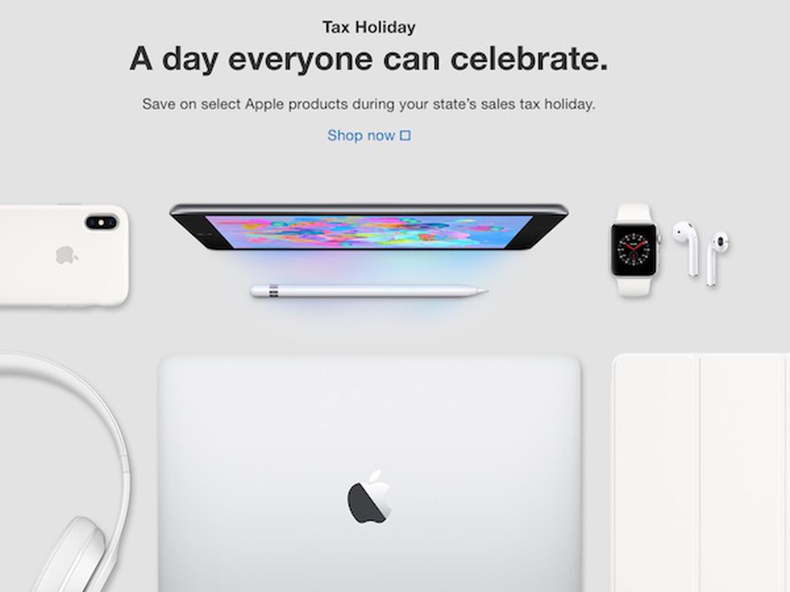 apple state sales tax holidays