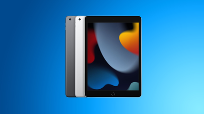 iPad blaues Bild