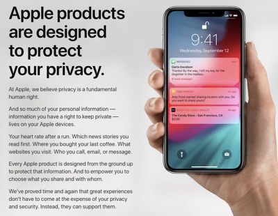 apple privacy site