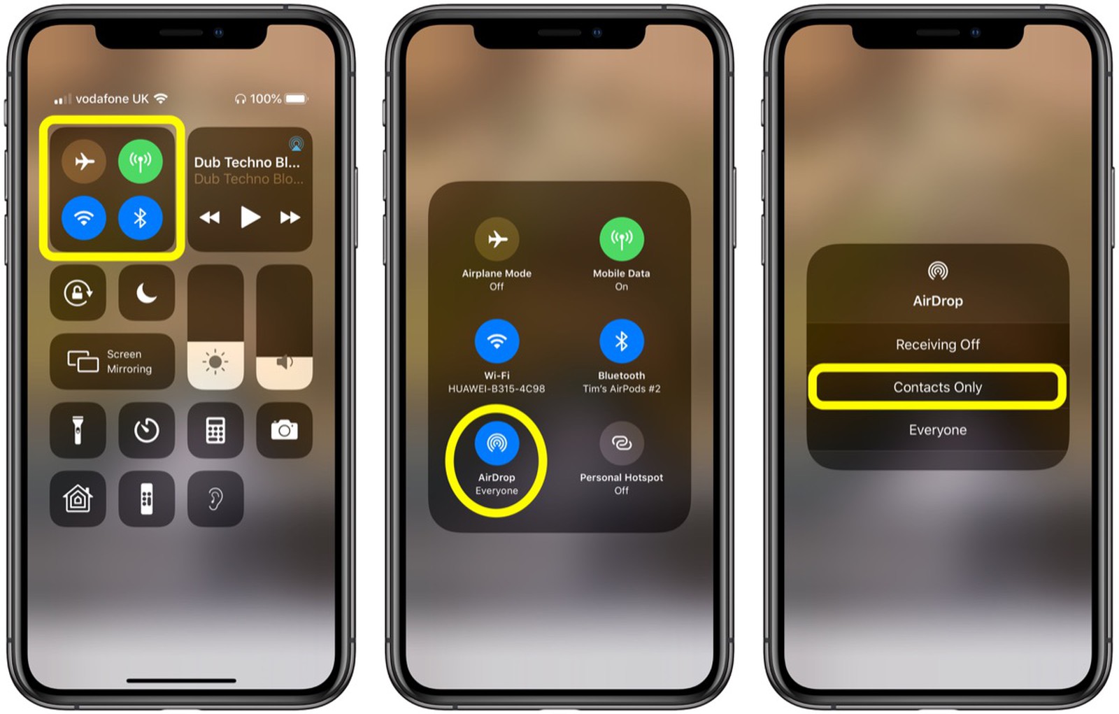 how to use airdrop mac to iphone photos