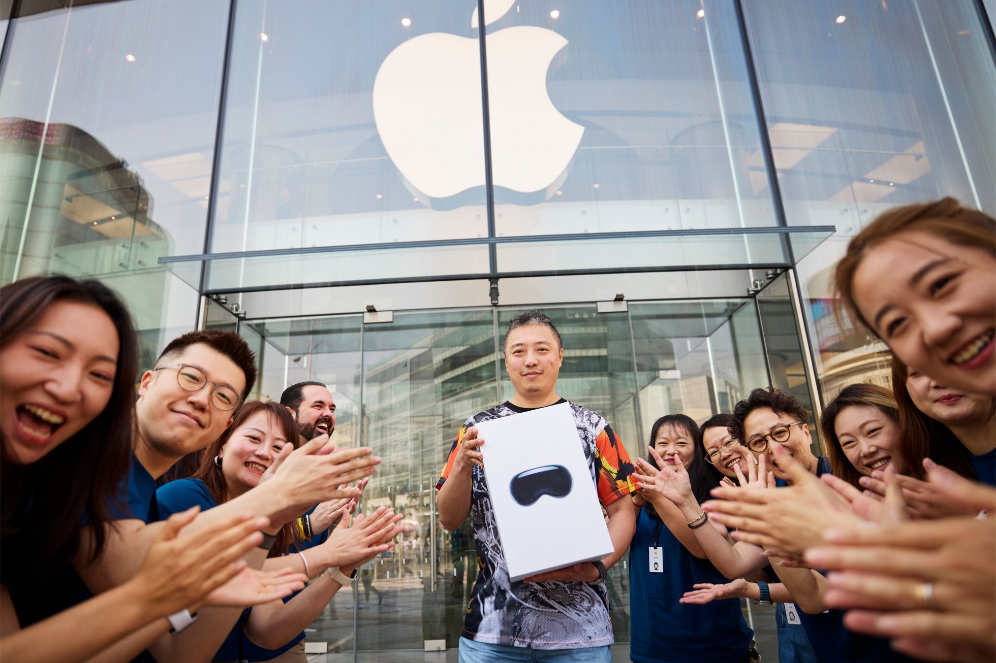 Apple's Vision Pro spatial computing headset today arrived at Apple Store locations across China mainland, Hong Kong, Japan, and Singapore. The launch