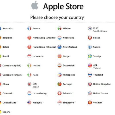 apple store countries