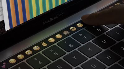 touch bar close up