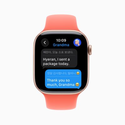 Apple WWDC25 watchOS 26 Messages Live Translation Apple Intelligence 250609