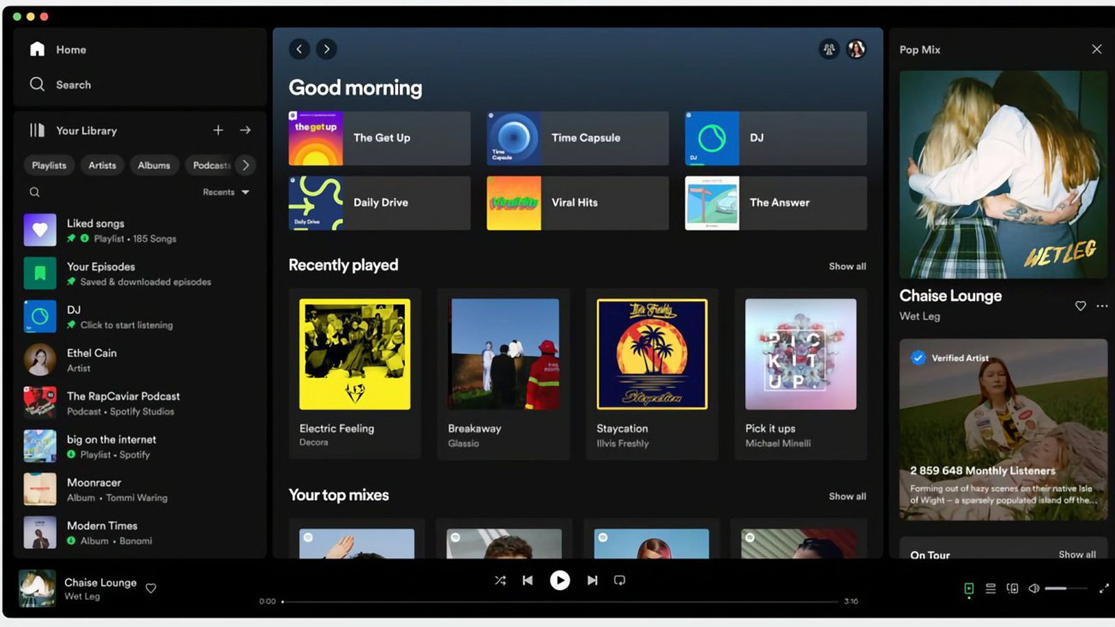 Spotify Desktop App Updated With Redesigned 'Your Library' and