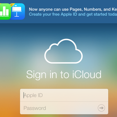 iCloud iWork Beta