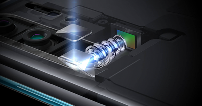 Huawei P30 Pro periscope camera cross section