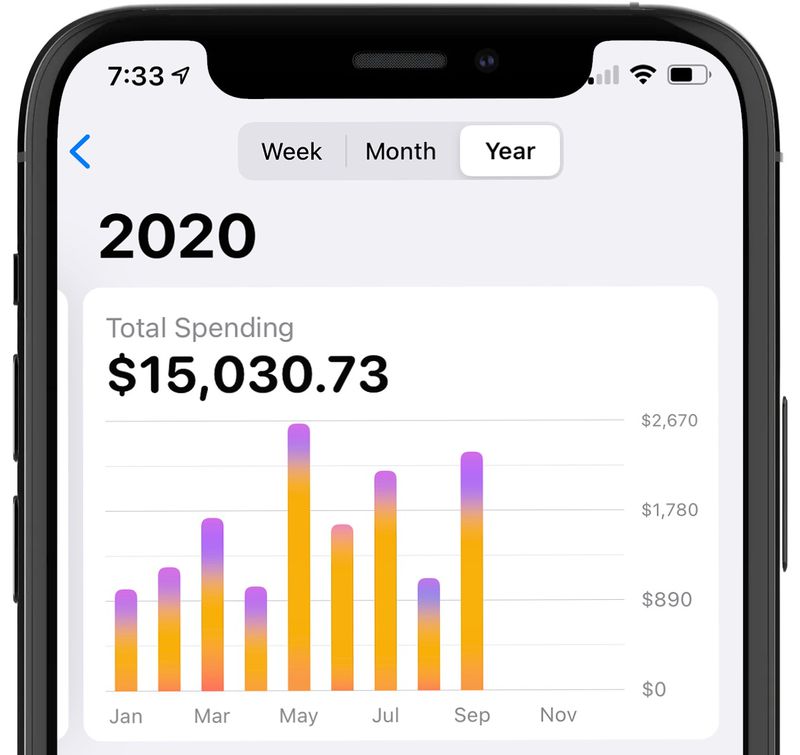 Apple Card Gains Yearly Spending Activity Option in Latest iOS 14.2 ...