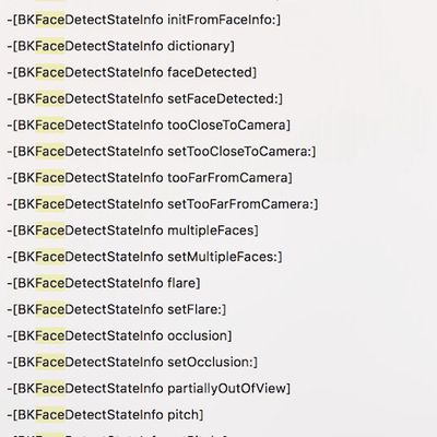 face detect iphone 8