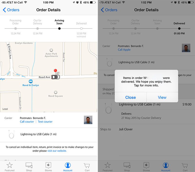 Apple Store App Gains Postmates Integration With Same-Day Delivery ...