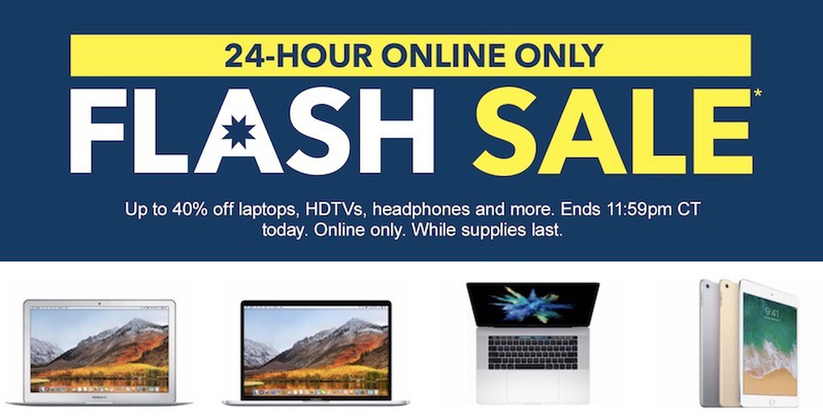 Best Buy Flash Sale Save Big on Mac Notebooks, 5th Gen iPad, Apple