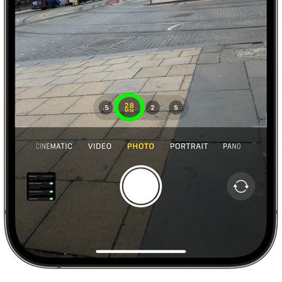 iphone 15 focal length presets