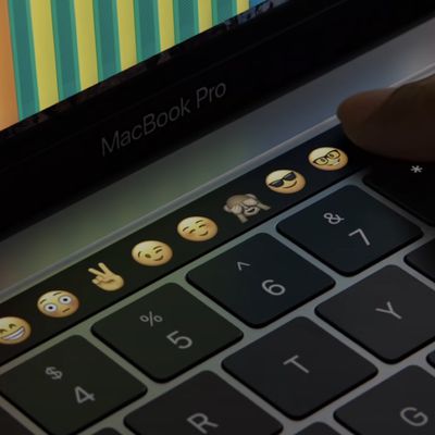 touch bar close up