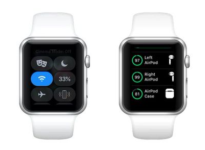 how to check AirPods battery on Apple Watch